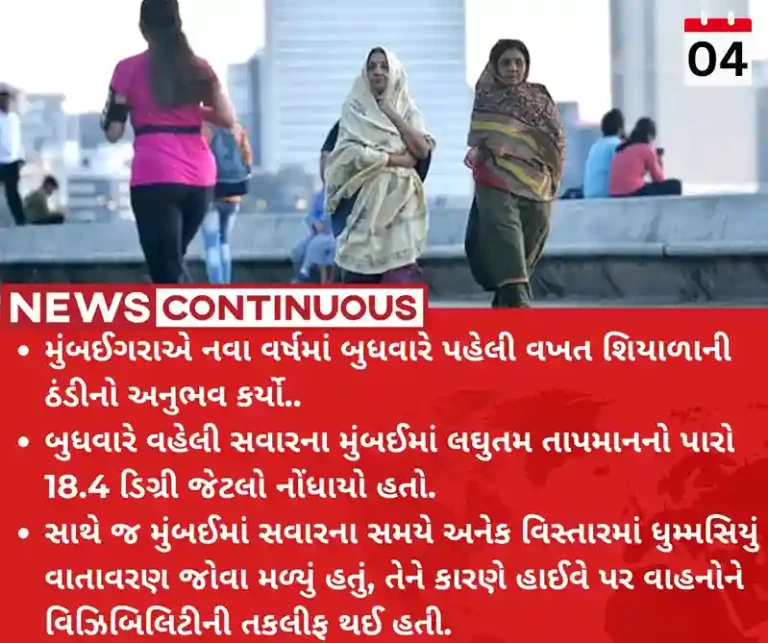 Mumbai Cold At 18.4 degrees Celsius, Mumbai records season’s lowest temperature