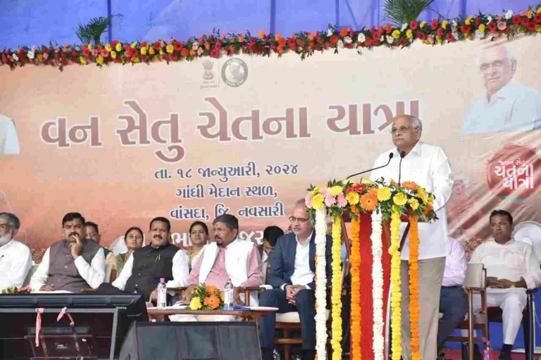 One Setu Chetna Yatra starts in Gujarat, it will pass through 14 districts.. will finish at Ambaji