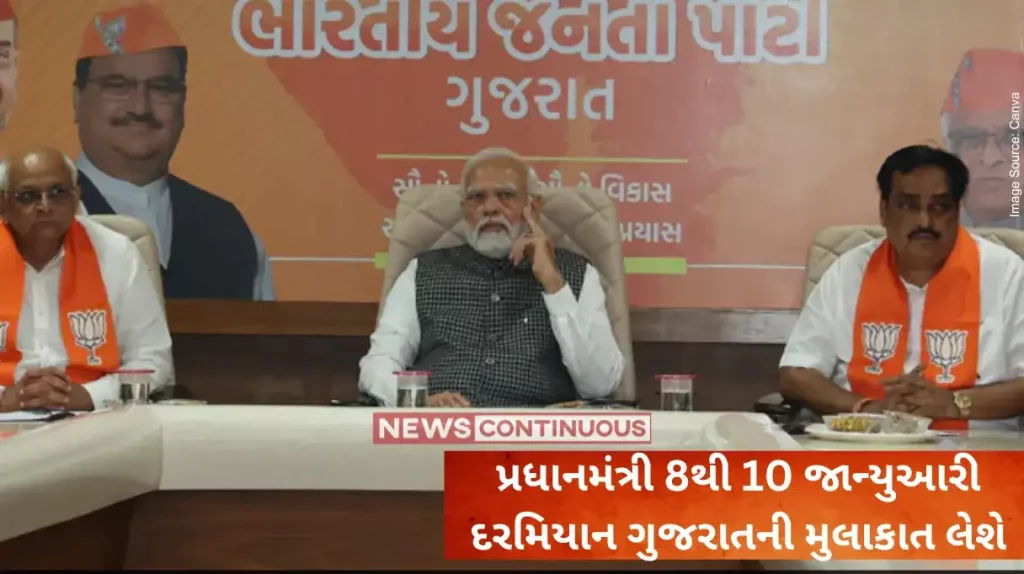 PM Modi Gujarat visit PM to visit Gujarat from 8-10 January