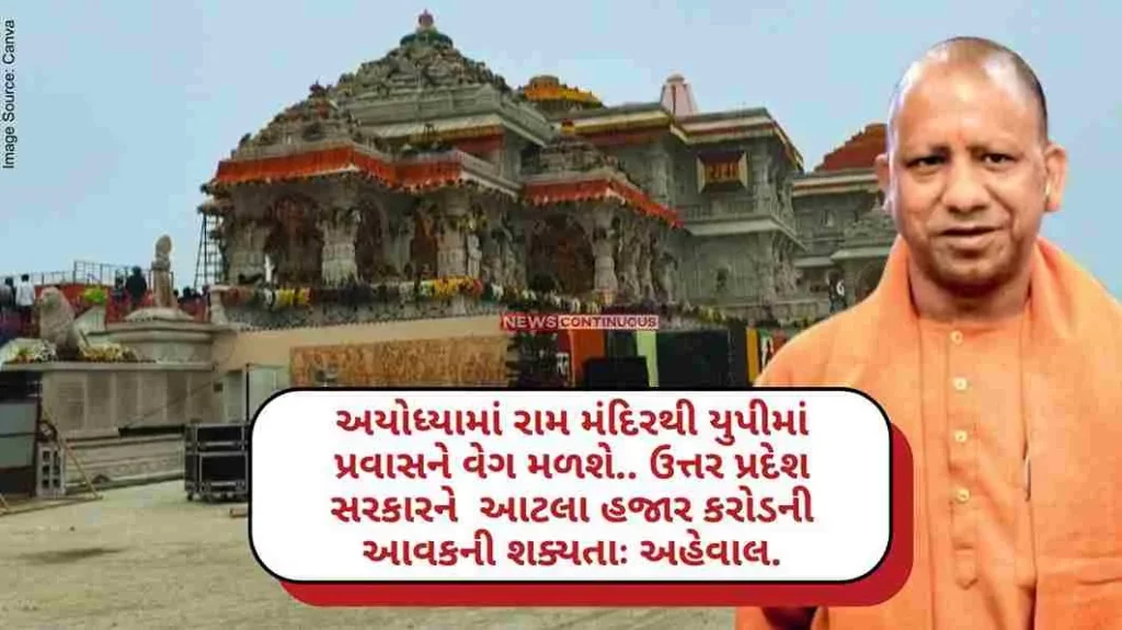 Ram Mandir in Ayodhya will boost tourism in UP,25 thousand crore revenue potential for Uttar Pradesh government report.