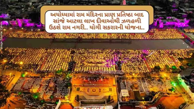 Ram Nagri will be lit up with so many lakhs of lamps in the evening after the death of Ram Mandir in Ayodhya