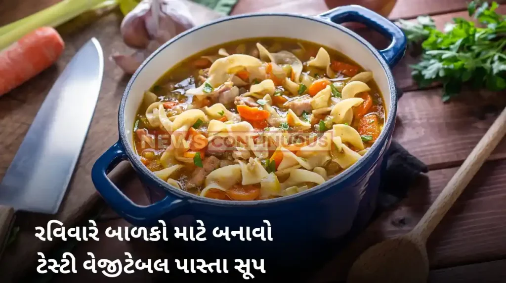 Vegetable Pasta Soup One-Pot Warm Comfort Broth