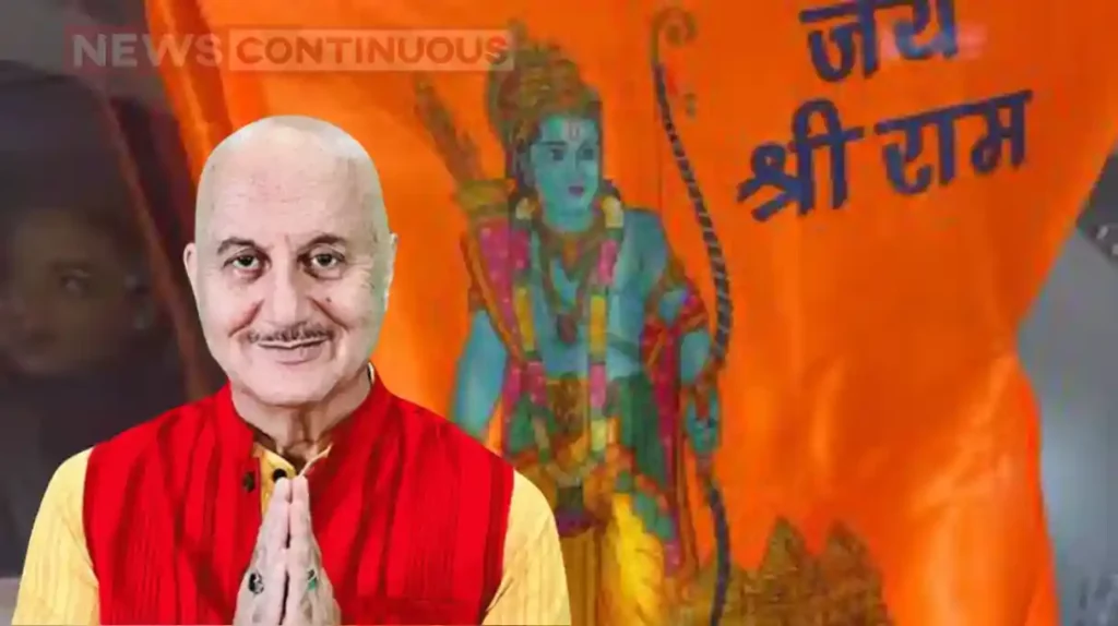 anupam kher raised slogans of jai shri ram in the flight