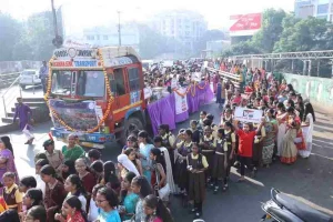 Centenary celebrations in this Gujarati girls' school in Ghatkopar with great enthusiasm, see pictures