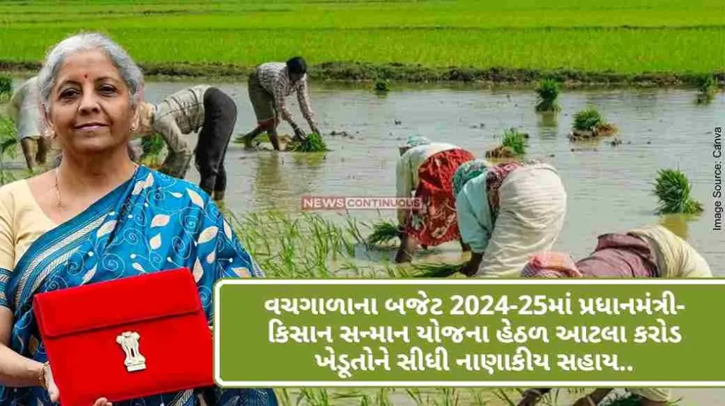 Direct financial assistance to so many crore farmers under Pradhan Mantri-Kisan Samman Yojana in Interim Budget 2024-25..