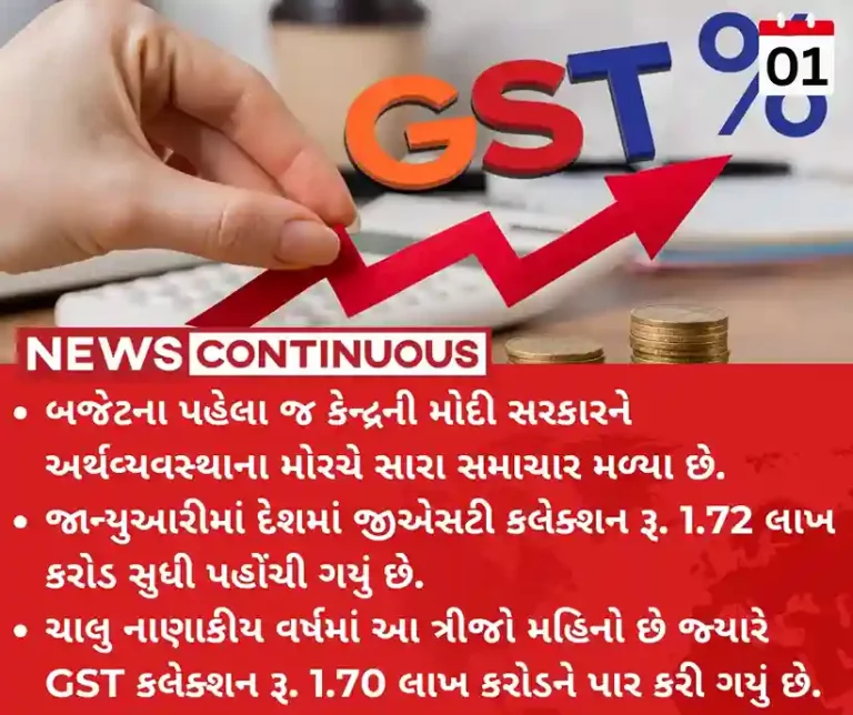 GST Collection GST collections rise 10 to 1.72 lakh crore in January