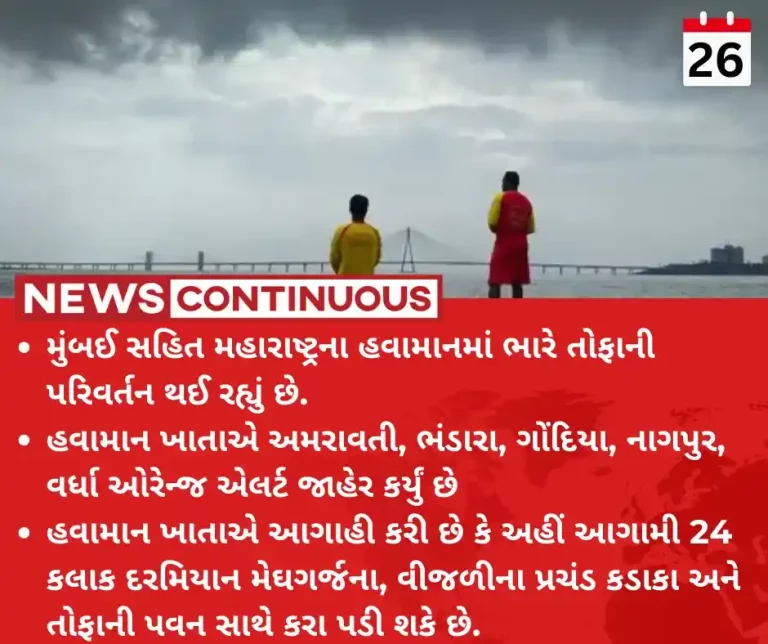 Maharashtra Weather Chance of rain in various parts of the state ,today orange alert for vidarbha