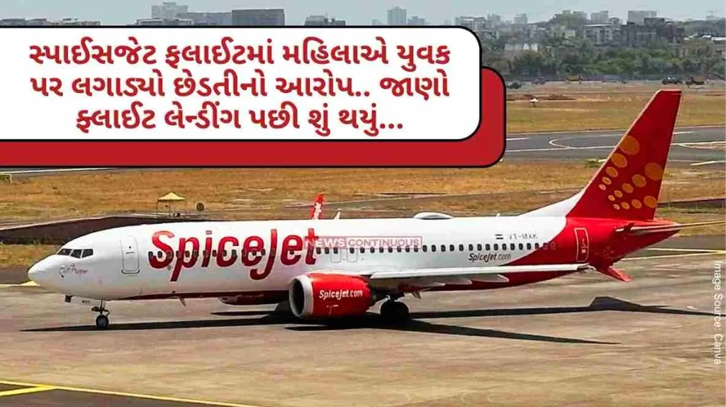 Misbehave With Woman Passenger Woman accuses young man of molestation in Spicejet flight.