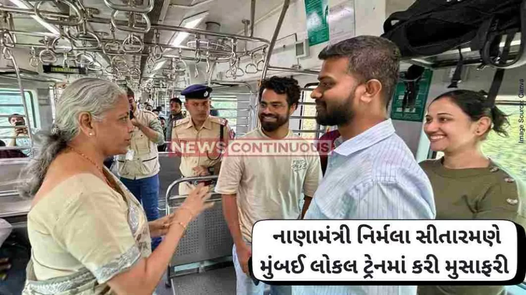Mumbai Local Nirmala Sitharaman Takes Mumbai Local From Ghatkopar To Kalyan, Interacts With Commuters