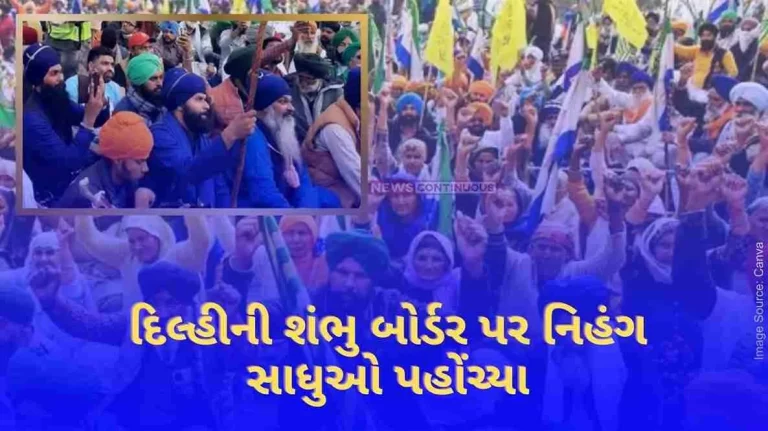 Nihang Sadhu appears on Shambhu Border