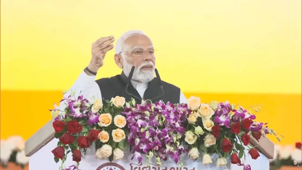 PM Modi Gujarat Visit Taking Steps to Make India Aatmanirbhar PM Modi in Navsari