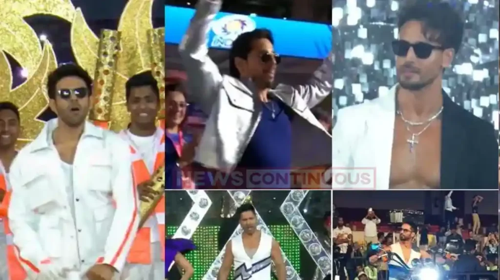 WPL 2024 opening ceremony varun, kartik, tiger, siddharth shahid dance performance