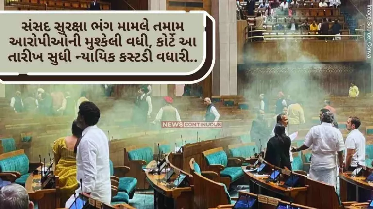 trouble of all the accused increased in the matter of breach of parliament security, the court extended the judicial custody till this date..