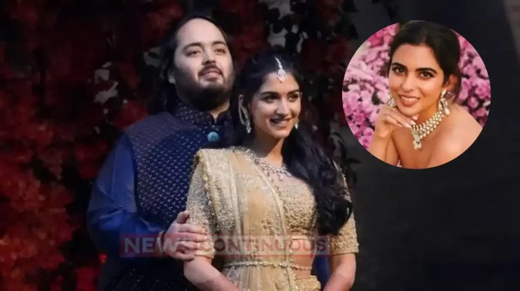 Isha ambani look stunning in anant and radhika pre wedding function