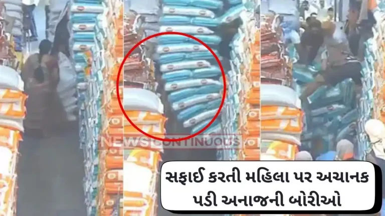 Navi Mumbai Apmc Market Grain Sacks Fall On Women Body Cctv Footage Navi Mumbai Apmc Market Grain Sacks Fall On Women Body Cctv Footage