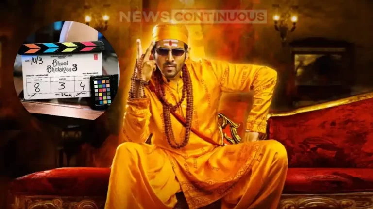 bhool bhulaiya 3 film star cast performed pooja on set and start the shooting bhool bhulaiya 3 film star cast performed pooja on set and start the shooting