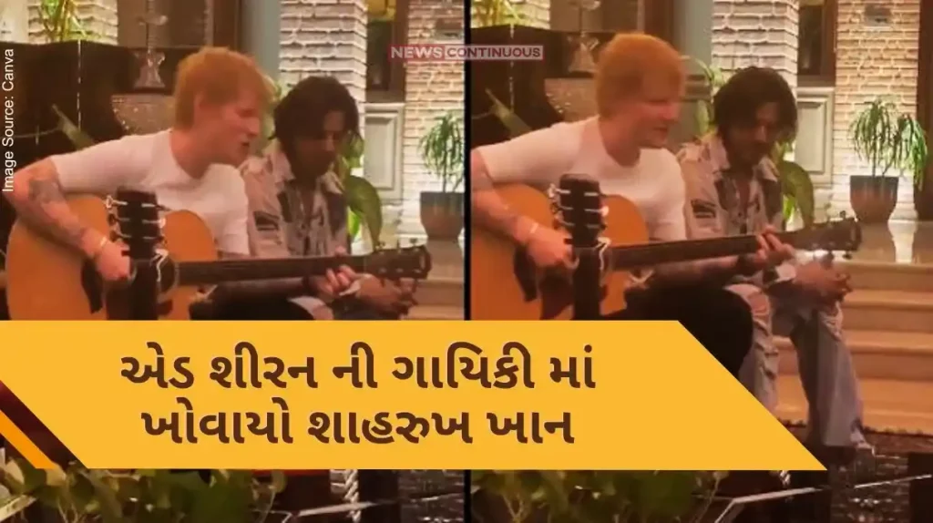 ed sheeran performs song for shahrukh khan in mannat