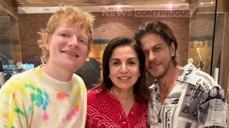 ed sheeran seen recreating shahrukh khan signature step