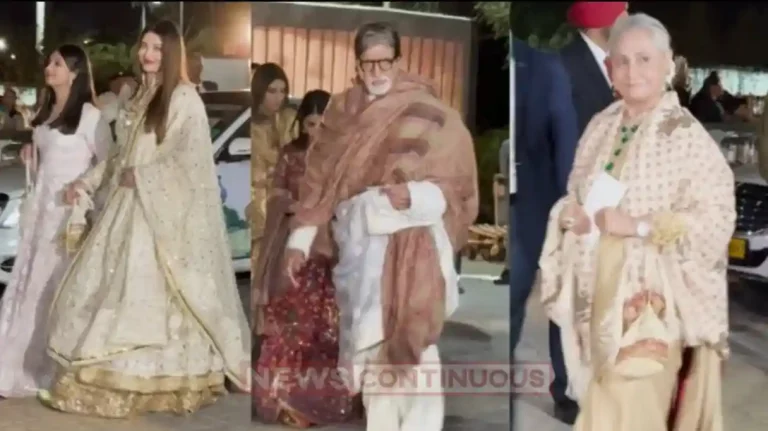entire bachchan family spotted at jamnagar airport after attending anant and radhika pre wedding bash