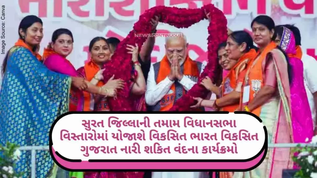 viksit bharat viksit gujarat nari shakti vandan programs will be held on this date in all assembly areas of the surat