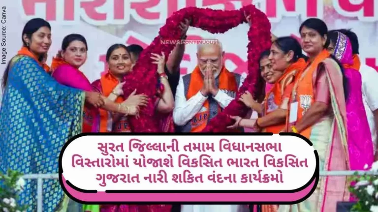 viksit bharat viksit gujarat nari shakti vandan programs will be held on this date in all assembly areas of the surat