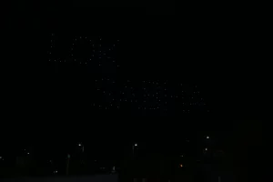 100 drones in the skies of Ahmedabad sent a voting awareness message