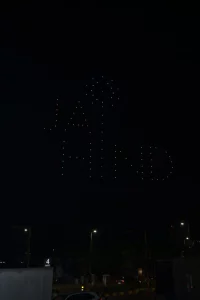100 drones in the skies of Ahmedabad sent a voting awareness message
