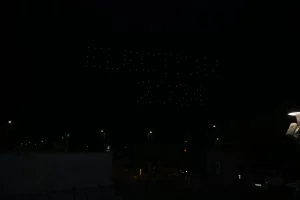 100 drones in the skies of Ahmedabad sent a voting awareness message