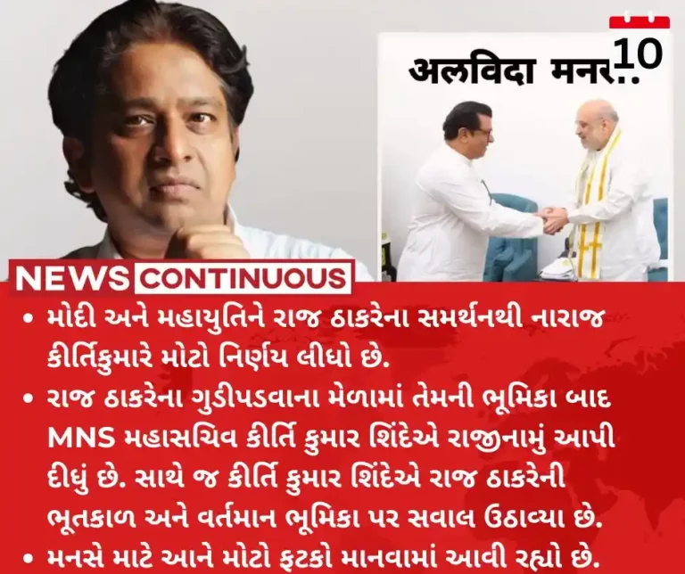 Kirtikumar Shinde Kirtikumar Shinde Resigns Mns Party After Raj Thackeray Support Pm Modi Mahayuti