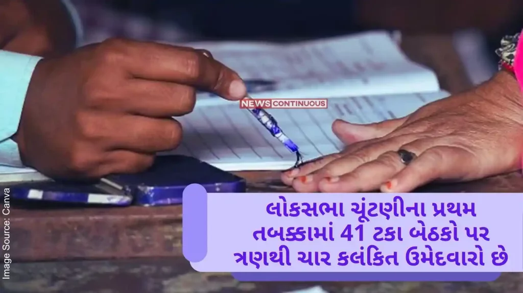 Lok Sabha Elections 2024 In the first phase of the Lok Sabha elections, 41 percent seats have three to four tainted candidates ADR report