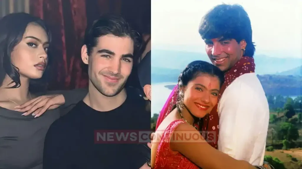 Nysa devgn and Aarav kumar party photo goes viral fans remember akshay kumar and kajol chemistry