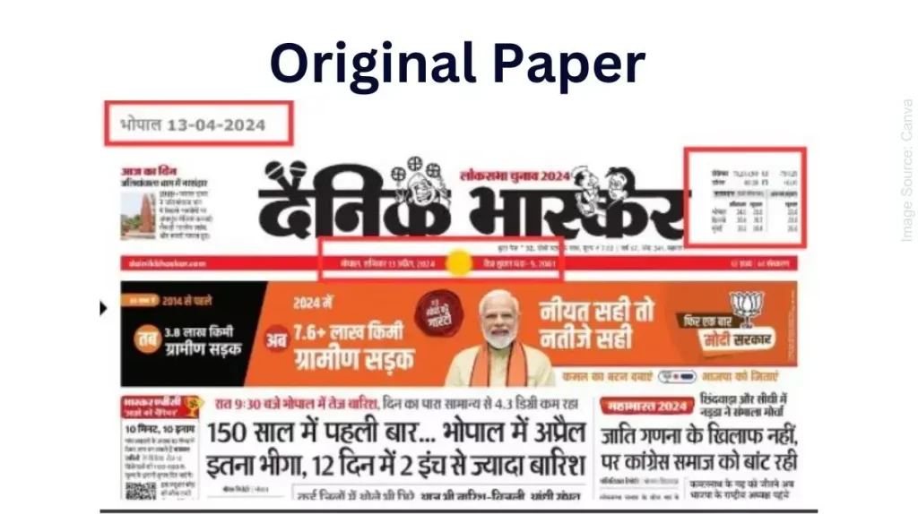 Fact Check : The viral screenshot claiming that the Dainik Bhaskar survey predicts I.N.D.I.A bloc lead in 10 states is fake