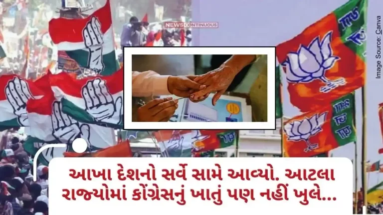 survey of the entire country came out, not one or two, Congress will not even open an account in so many states.. Know what is the mood of the people of the country in thePolstrat Opinion Poll