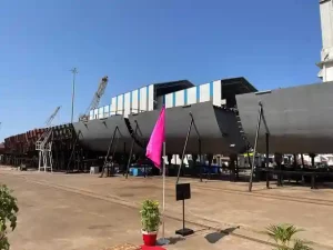 Construction of the first Next Generation Offshore Patrol Vessel (X-GSL) formally commenced on May 03, 2024 at Goa Shipyard Limited