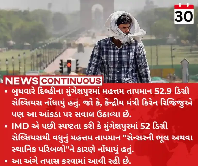 Delhi Heat 52.9°C As Delhi station logs highest temperature ever in India, IMD says will probe