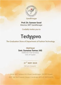 Graduation Showcase and Display of Space Design, Textile Design, Fashion Technology, Fashion Design Departments at NIFT Gandhinagar.
