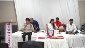 Gujarati Sahitya Literary world and family paid homage to storyteller, essayist Meenakshi Dixit from Mumbai by talking about her creation.