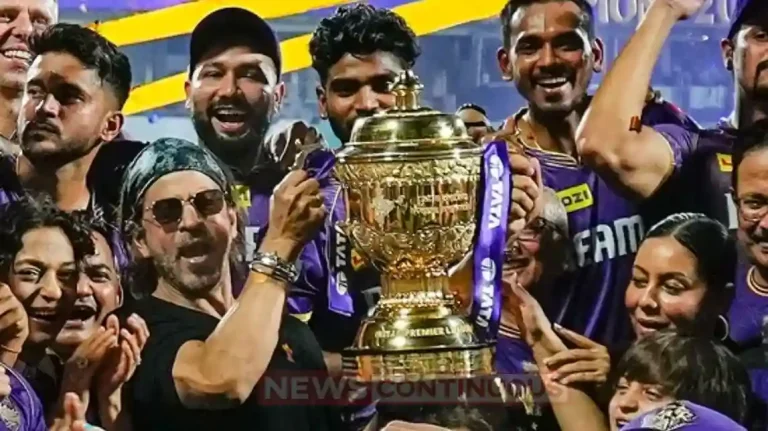 IPL 2024 shahrukh khan kisses gauri khan and hug their kids after his team wins final IPL 2024 shahrukh khan kisses gauri khan and hug their kids after his team wins final