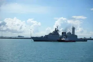 Indian Navy ships Delhi, Shakti and Kilton arrive in Singapore as part of Eastern Fleet deployment in South China Sea