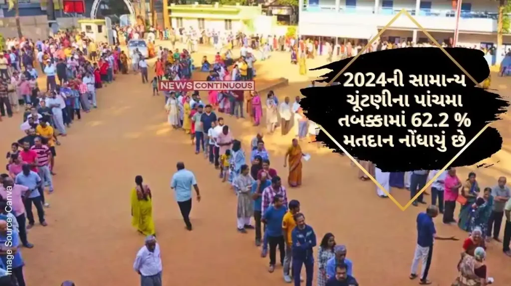 Lok Sabha Election The fifth phase of the 2024 general elections recorded 62.2% voting