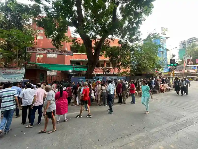 Mumbai Lok Sabha elections 2024 Mumbaikars queue up early as Phase 5 of the ongoing Lok Sabha elections