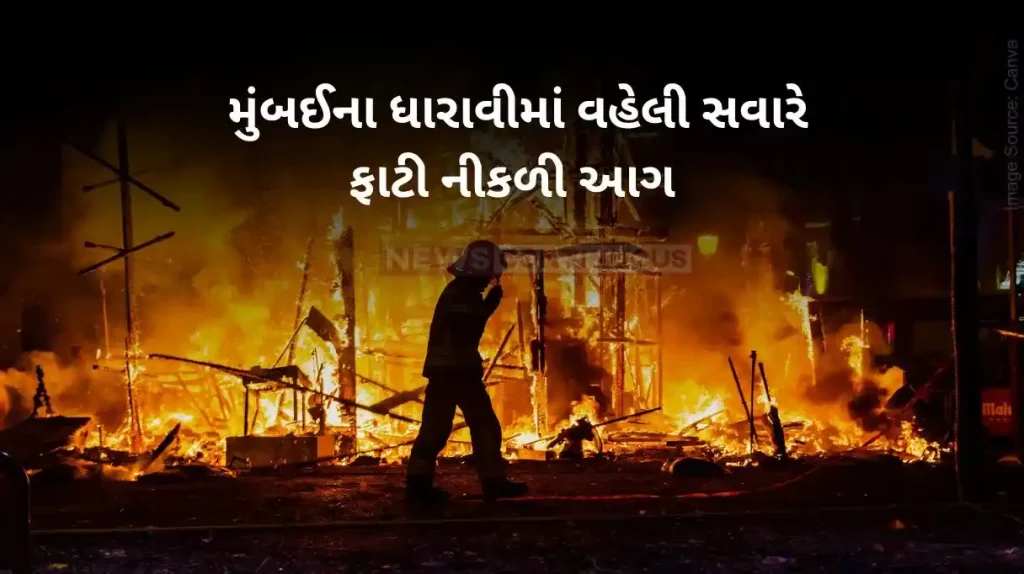 Mumbai fire 6 people injured after fire breaks out in Dharavi