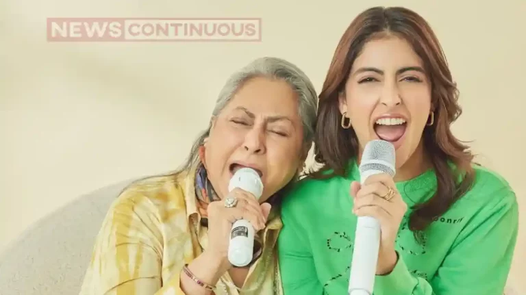 Navya naveli nanda was seen trumpeting the name of nani jaya bachchan