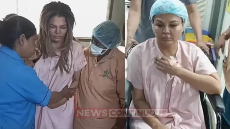 Rakhi sawant new video after surgery difficult to walk