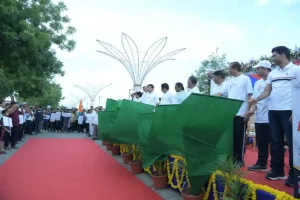 'Run for Vote' program held at Sabarmati Riverfront for voting awareness in Ahmedabad district.