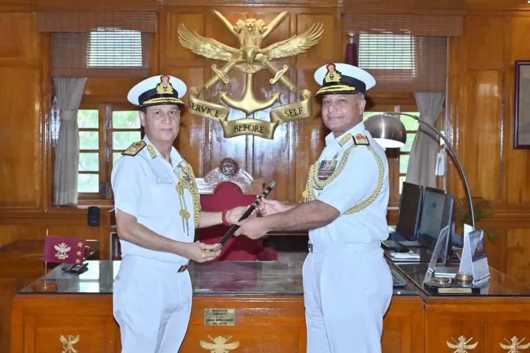 Vice Admiral Gurcharan Singh takes charge as Commandant of National Defense Academy