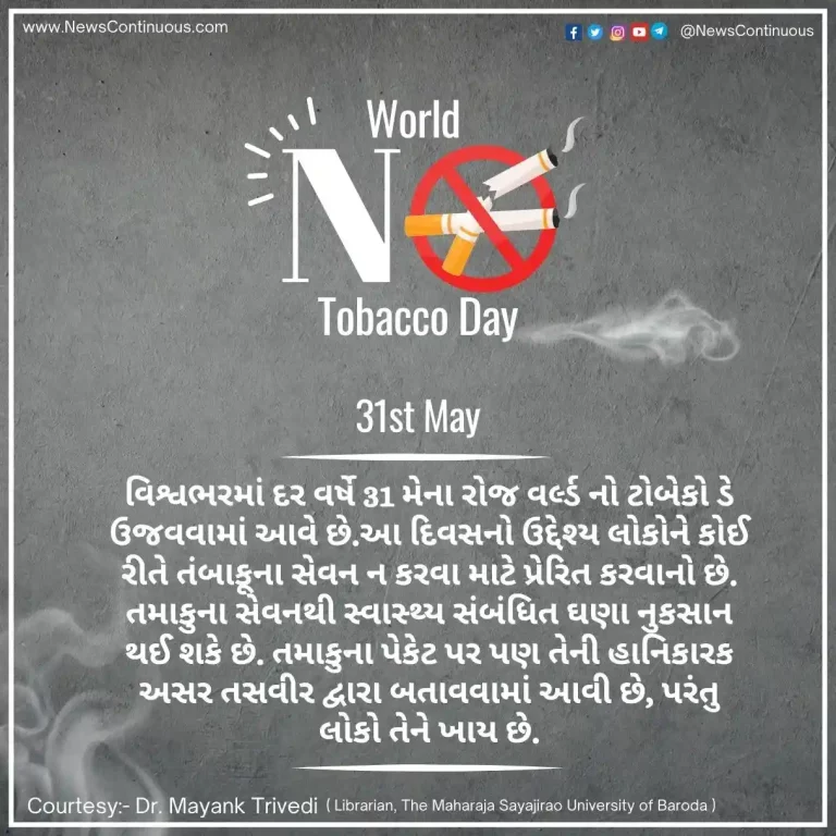 World No Tobacco Day Today is 'World No Tobacco Day', know the history and significance of this day