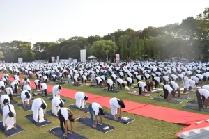 'Yoga Mahotsav-2024' held at Police Parade Ground, Athwalines
