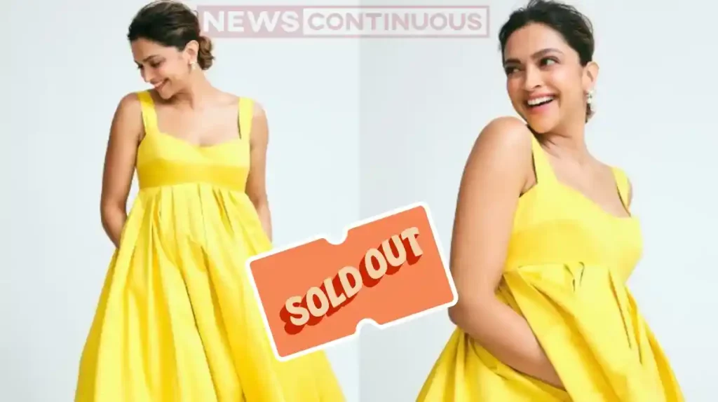 deepika padukone yellow gown sold for 34000
