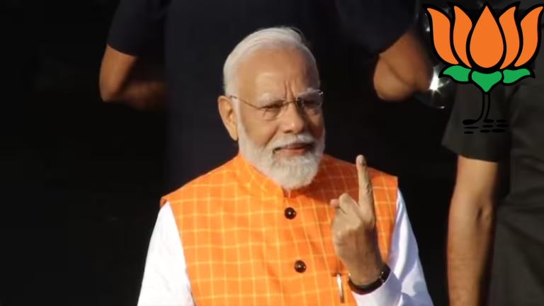 Narendra Modi votes 2024